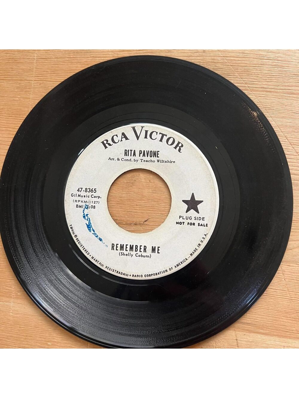 Rita Pavone - Remember Me/Just once More 45rpm VG+ R19